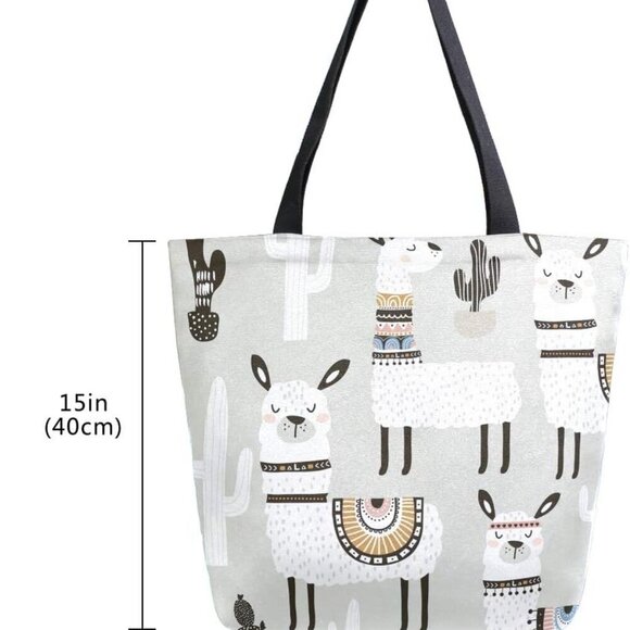 Tote Bag Kitchen Reusable Grocery Bags Canvas Shopping Bag for Mom's Gift Outdoo - Picture 6 of 7